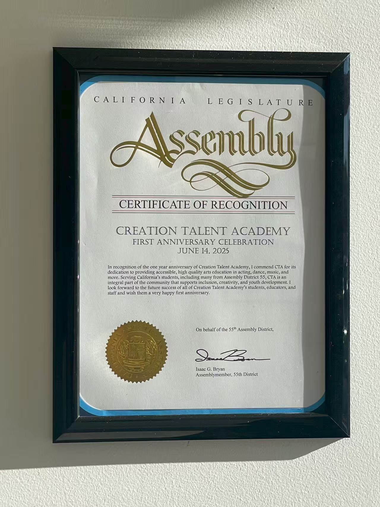 CA State Assembly - First Anniversary (2025)
